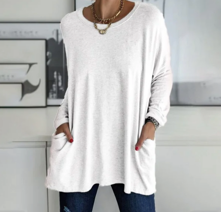 Ava™ | Casual Oversized Tunic Top with pockets